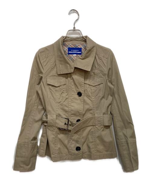BURBERRY BLUE LABEL（バーバリー ブルー レーベル）BURBERRY BLUE LABEL (バーバリー ブルー レーベル) ミリタリー ジャケット ベージュ サイズ:36の古着・服飾アイテム