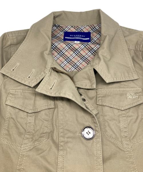 BURBERRY BLUE LABEL（バーバリー ブルー レーベル）BURBERRY BLUE LABEL (バーバリー ブルー レーベル) ミリタリー ジャケット ベージュ サイズ:36の古着・服飾アイテム