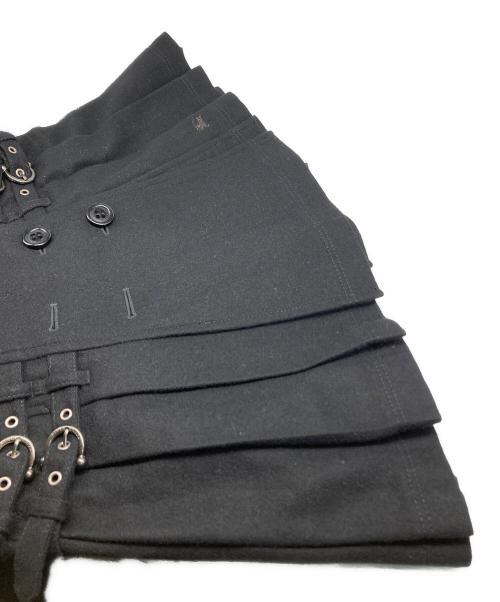 BURBERRY BLUE LABEL（バーバリー ブルー レーベル）BURBERRY BLUE LABEL (バーバリー ブルー レーベル) ウールプリーツスカート ブラック サイズ:36の古着・服飾アイテム