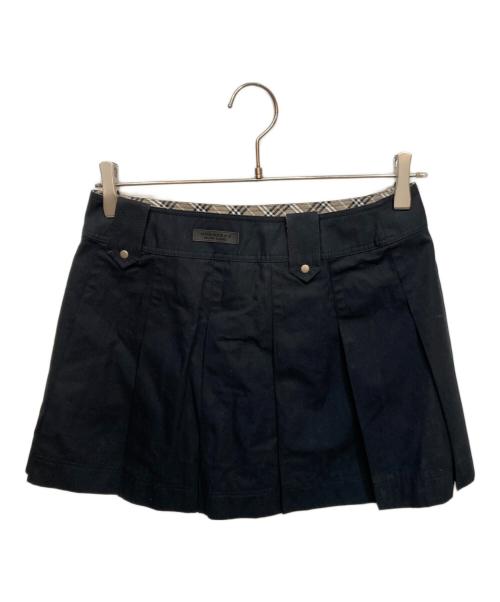 BURBERRY BLUE LABEL（バーバリー ブルー レーベル）BURBERRY BLUE LABEL (バーバリー ブルー レーベル) プリーツスカート ブラック サイズ:36の古着・服飾アイテム