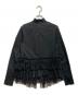 noir kei ninomiya (ノワール ケイ ニノミヤ) チュール フリル ハイネック カットソー ブラック サイズ:S：12000円