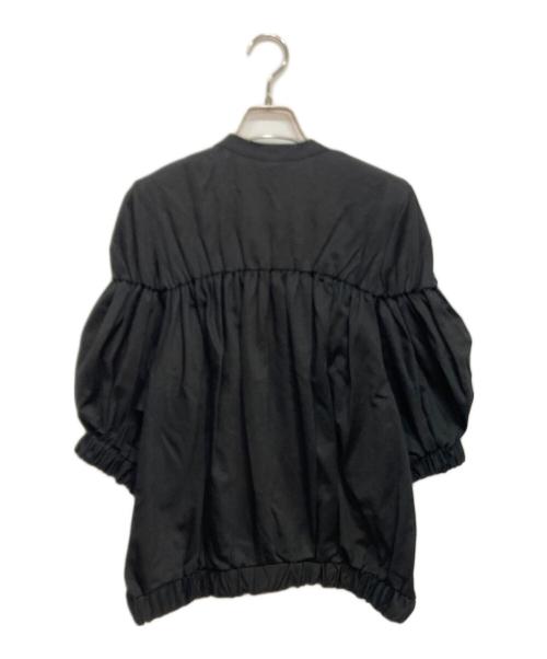 noir kei ninomiya（ノワール ケイ ニノミヤ）noir kei ninomiya (ノワール ケイ ニノミヤ) ギャザー カットソー ブラック サイズ:Sの古着・服飾アイテム