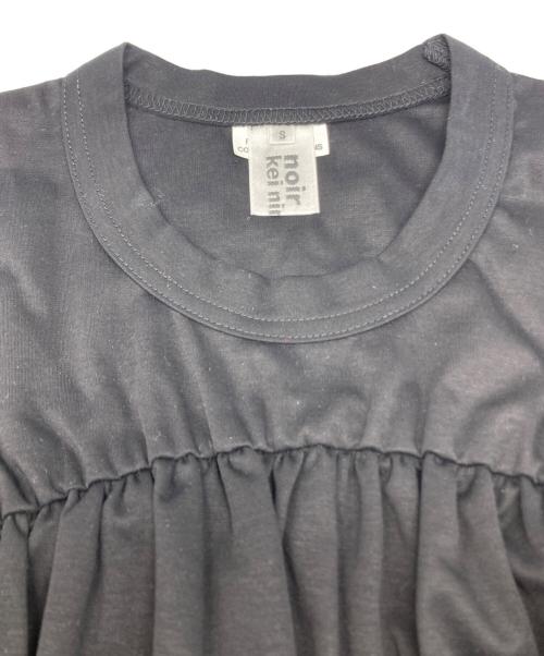 noir kei ninomiya（ノワール ケイ ニノミヤ）noir kei ninomiya (ノワール ケイ ニノミヤ) ギャザー カットソー ブラック サイズ:Sの古着・服飾アイテム