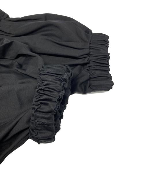 noir kei ninomiya（ノワール ケイ ニノミヤ）noir kei ninomiya (ノワール ケイ ニノミヤ) ギャザー カットソー ブラック サイズ:Sの古着・服飾アイテム