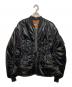 JUNYA WATANABE（ジュンヤワタナベ）の古着「ウエストシェイプ MA-1 ジャケット」｜ブラック