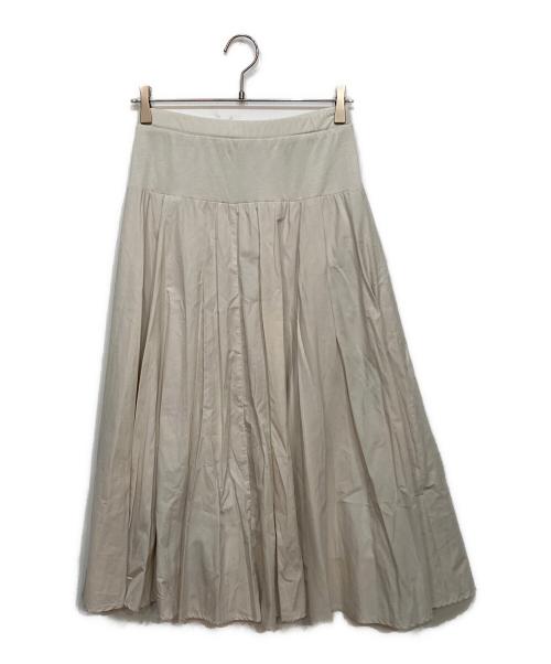 BEARDSLEY（ビアズリー）BEARDSLEY (ビアズリー) ウエストリブスカート アイボリー サイズ:FREEの古着・服飾アイテム