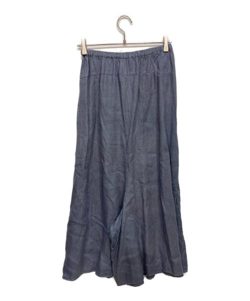 BEARDSLEY（ビアズリー）BEARDSLEY (ビアズリー) リネンサルエルワイドパンツ ブルー サイズ:FREEの古着・服飾アイテム
