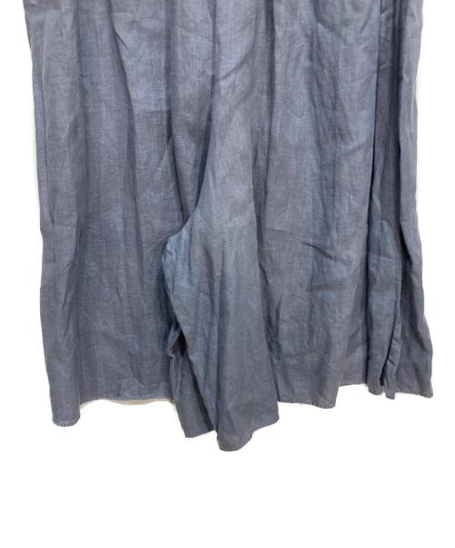 BEARDSLEY（ビアズリー）BEARDSLEY (ビアズリー) リネンサルエルワイドパンツ ブルー サイズ:FREEの古着・服飾アイテム