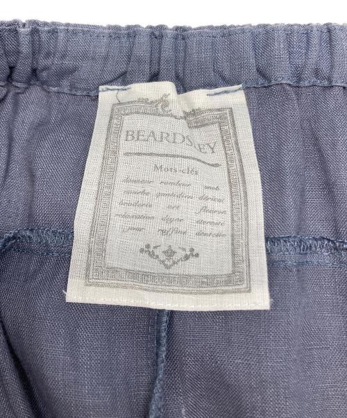 BEARDSLEY（ビアズリー）BEARDSLEY (ビアズリー) リネンサルエルワイドパンツ ブルー サイズ:FREEの古着・服飾アイテム