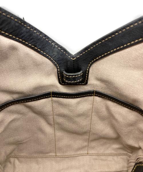 genten（ゲンテン）genten (ゲンテン) サステナブル・カットワークショルダーバッグ ブラックの古着・服飾アイテム