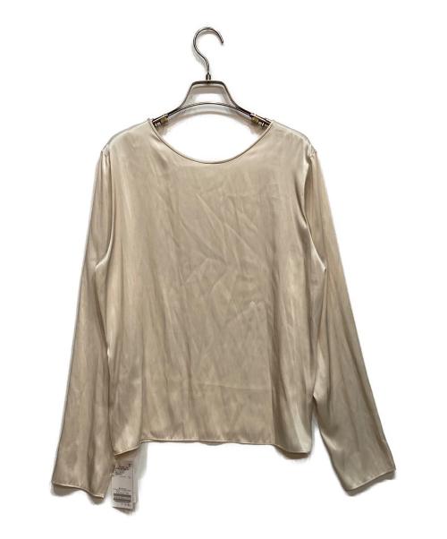 Plage（プラージュ）Plage (プラージュ) サテンロンT ブラウス ベージュ サイズ:FREE 未使用品の古着・服飾アイテム