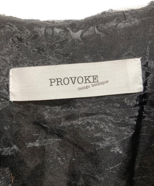 provoke（プロヴォーク）provoke (プロヴォーク) SLOBE別注 チュールベスト ブラック サイズ:FREEの古着・服飾アイテム