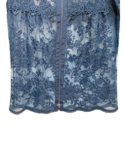 Super Beauty（スーパービューティ）Super Beauty (スーパービューティ) フラワー刺繍レースコート ネイビー サイズ:42の古着・服飾アイテム