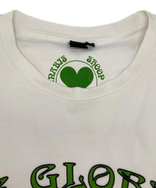 shoop（シュープ）shoop (シュープ) CANNABIS I LOVE GLOBALISM 半袖カットソー ホワイト サイズ:Lの古着・服飾アイテム
