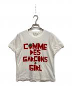 COMME des GARCONS GIRLコムデギャルソンガール）の古着「ストロベリーTシャツ」｜ホワイト