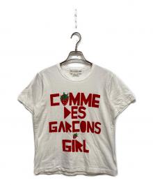 COMME des GARCONS GIRL（コムデギャルソンガール）の古着「ストロベリーTシャツ」｜ホワイト