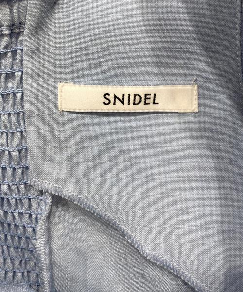 Snidel（スナイデル）Snidel (スナイデル) スナイデル スクエアスリーブブラウス ブルー サイズ:FREEの古着・服飾アイテム