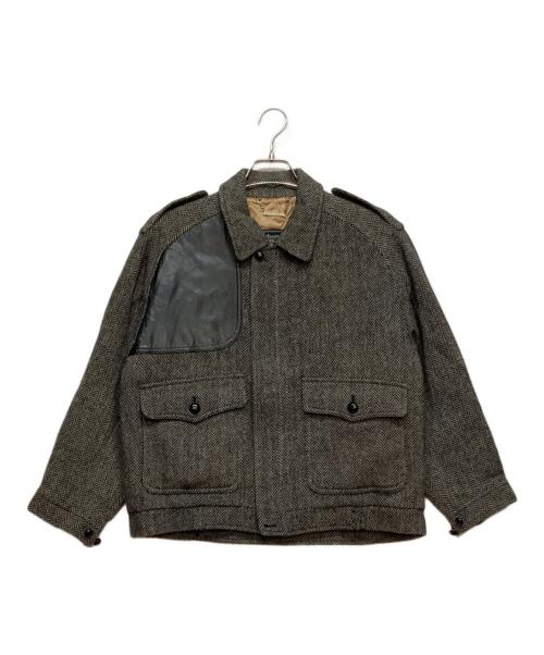 Burberry's（バーバリーズ）Burberry's (バーバリーズ) ヘリンボーンウールハンティングジャケット グレー サイズ:Sの古着・服飾アイテム