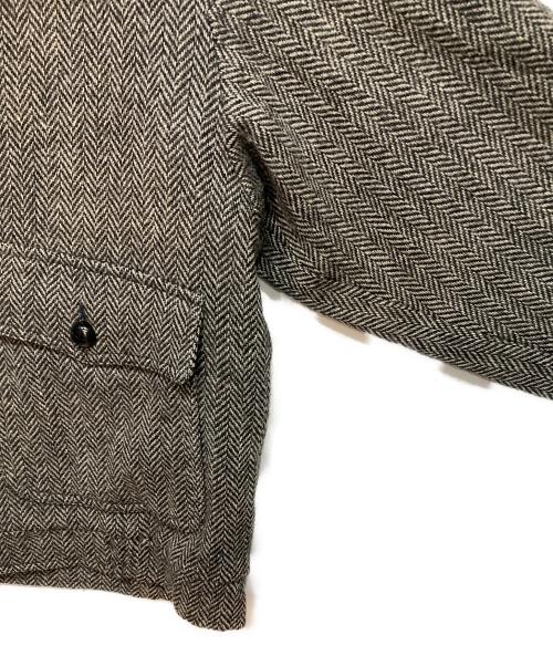 Burberry's（バーバリーズ）Burberry's (バーバリーズ) ヘリンボーンウールハンティングジャケット グレー サイズ:Sの古着・服飾アイテム