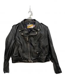 Schott（ショット）の古着「618 ダブルライダースジャケット」｜ブラック
