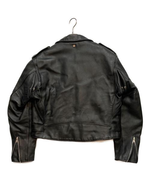 Schott（ショット）Schott (ショット) 618 ダブルライダースジャケット ブラック サイズ:46の古着・服飾アイテム