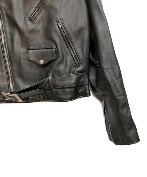 Schott（ショット）Schott (ショット) 618 ダブルライダースジャケット ブラック サイズ:46の古着・服飾アイテム