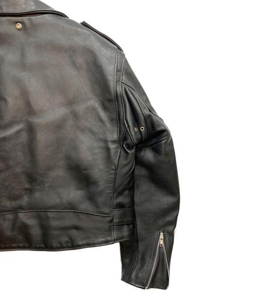 Schott（ショット）Schott (ショット) 618 ダブルライダースジャケット ブラック サイズ:46の古着・服飾アイテム
