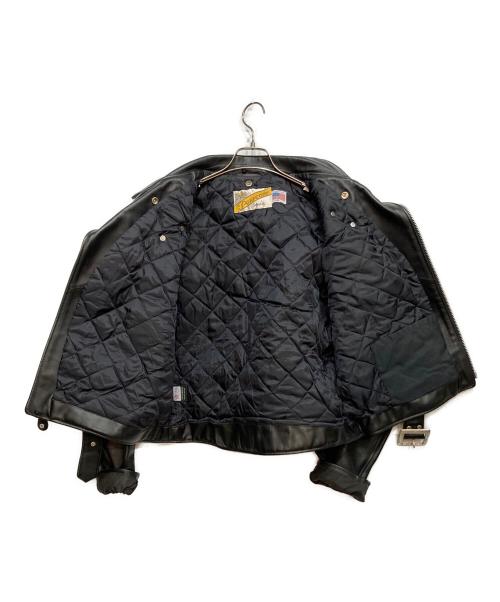 Schott（ショット）Schott (ショット) 618 ダブルライダースジャケット ブラック サイズ:46の古着・服飾アイテム
