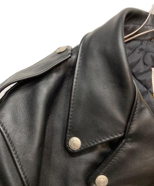 Schott（ショット）Schott (ショット) 618 ダブルライダースジャケット ブラック サイズ:46の古着・服飾アイテム