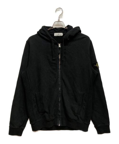 STONE ISLAND（ストーンアイランド）STONE ISLAND (ストーンアイランド) Logo Patch Hoodies ブラック サイズ:Ｌの古着・服飾アイテム