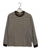 UNIVERSAL PRODUCTS.ユニバーサルプロダクツ）の古着「Multi Border L/S T-shirt」｜ブラウン
