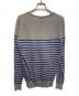 JOHN SMEDLEY (ジョンスメドレー) ボーダーニット グレー×ブルー サイズ:XS：5000円