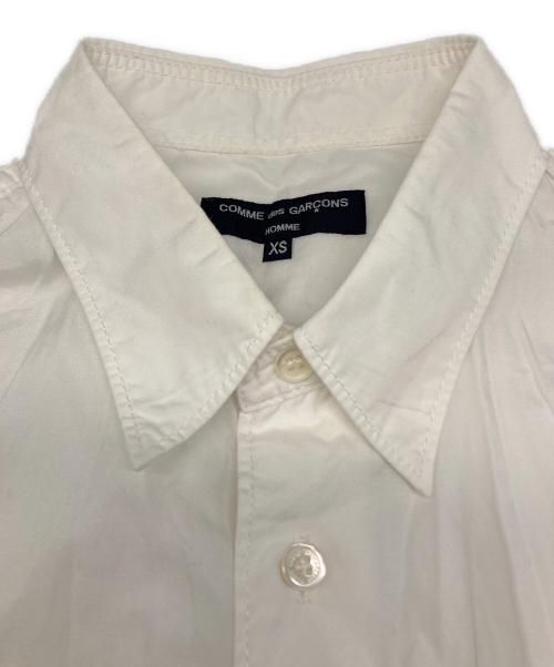 COMME des GARCONS HOMME（コムデギャルソン オム）COMME des GARCONS HOMME (コムデギャルソン オム) 綿ブロードシャツ ホワイト サイズ:XSの古着・服飾アイテム