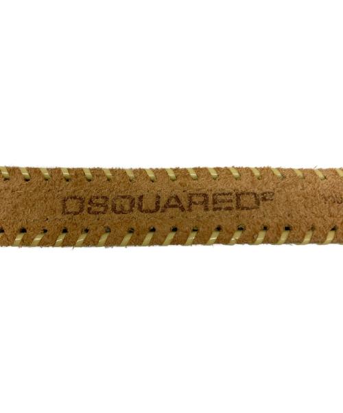 DSQUARED2（ディースクエアード）DSQUARED2 (ディースクエアード) ベルト ブラウン×ブラックの古着・服飾アイテム