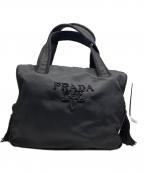 PRADAプラダ）の古着「ビーズ ナイロン ハンドバッグ」｜ブラック