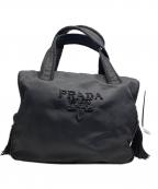 PRADAプラダ）の古着「ビーズ ナイロン ハンドバッグ」｜ブラック
