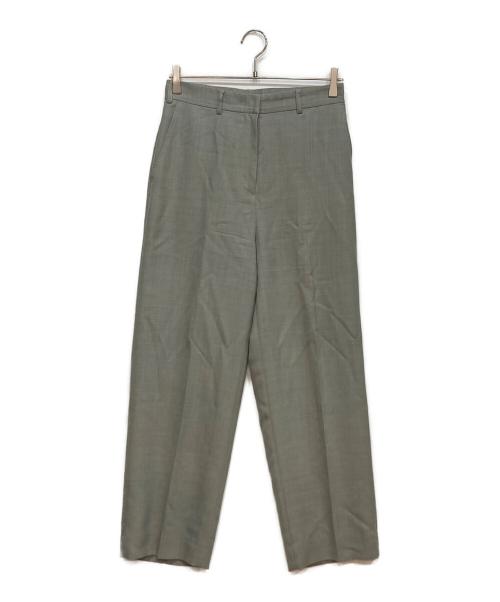 BALLSEY（ボールジィ）BALLSEY (ボールジィ) ライトカルゼ センタープレスストレートパンツ グレー サイズ:36の古着・服飾アイテム