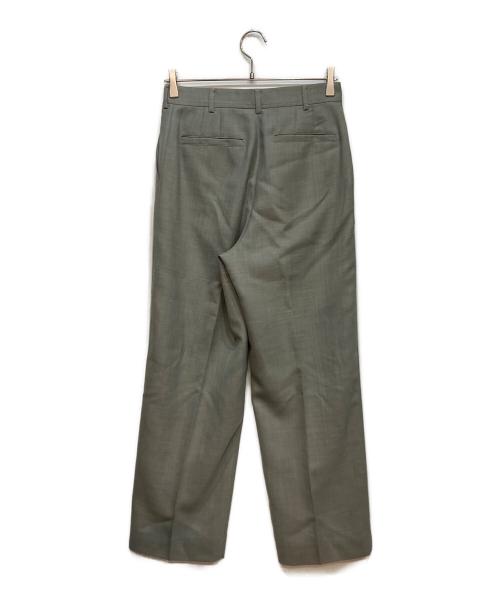 BALLSEY（ボールジィ）BALLSEY (ボールジィ) ライトカルゼ センタープレスストレートパンツ グレー サイズ:36の古着・服飾アイテム