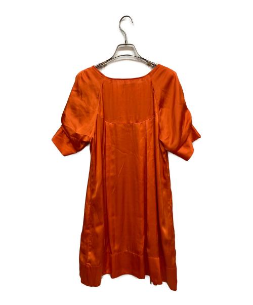 Chloe（クロエ）Chloe (クロエ) シルク混ワンピース オレンジ サイズ:40の古着・服飾アイテム