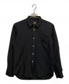 COMME des GARCONS HOMME PLUSコムデギャルソンオムプリュス）の古着「ポリエステル縮絨シャツ」｜ブラック