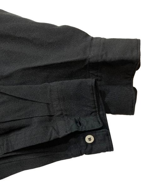COMME des GARCONS HOMME PLUS（コムデギャルソンオムプリュス）COMME des GARCONS HOMME PLUS (コムデギャルソンオムプリュス) ポリエステル縮絨シャツ ブラック サイズ:ＸＳの古着・服飾アイテム