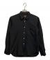 COMME des GARCONS HOMME PLUS（コムデギャルソンオムプリュス）の古着「ポリエステル縮絨シャツ」｜ブラック