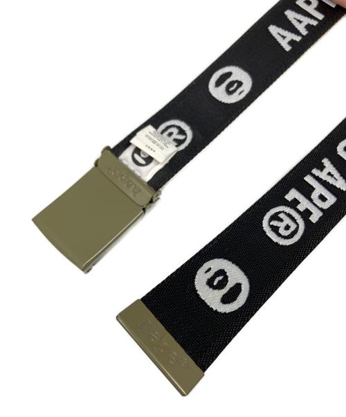 A BATHING APE（アベイシングエイプ）A BATHING APE (アベイシングエイプ) Moonface camo belt グリーンの古着・服飾アイテム