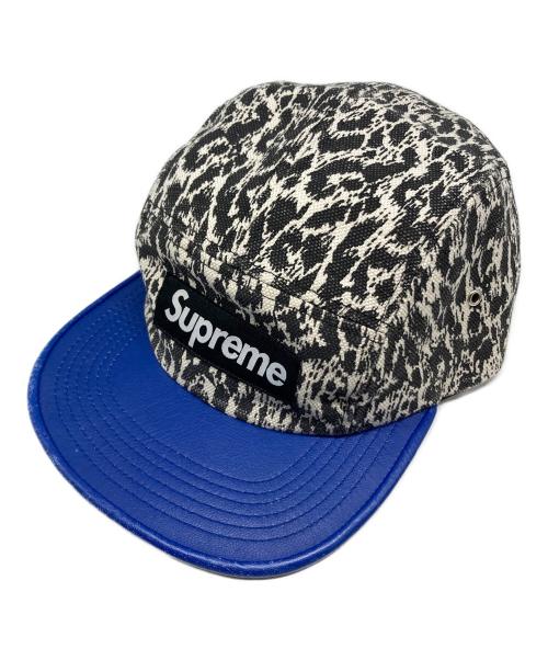 SUPREME（シュプリーム）SUPREME (シュプリーム) Box Logo Leopard Leather Camp Cap ブルーの古着・服飾アイテム