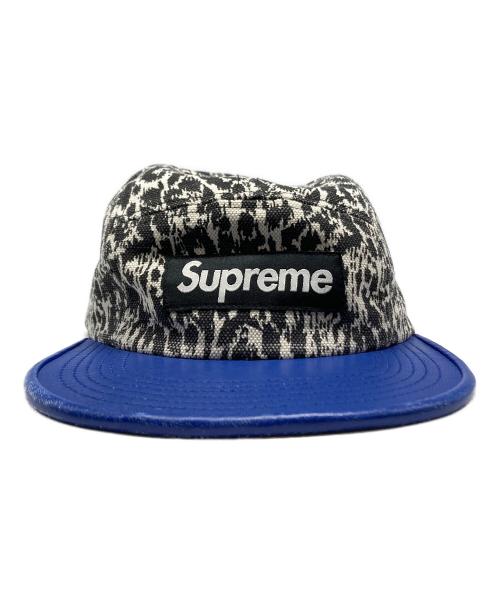 SUPREME（シュプリーム）SUPREME (シュプリーム) Box Logo Leopard Leather Camp Cap ブルーの古着・服飾アイテム