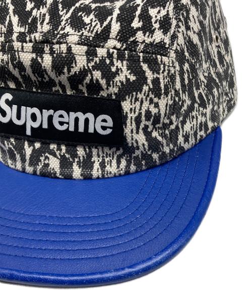 SUPREME（シュプリーム）SUPREME (シュプリーム) Box Logo Leopard Leather Camp Cap ブルーの古着・服飾アイテム
