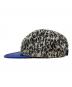 SUPREME (シュプリーム) Box Logo Leopard Leather Camp Cap ブルー：9000円