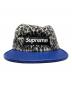 中古・古着 SUPREME (シュプリーム) Box Logo Leopard Leather Camp Cap ブルー：9000円
