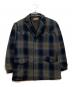 Weather Jack（ウェザージャック）の古着「オンブレチェックウエスタンウールジャケット」｜ネイビー