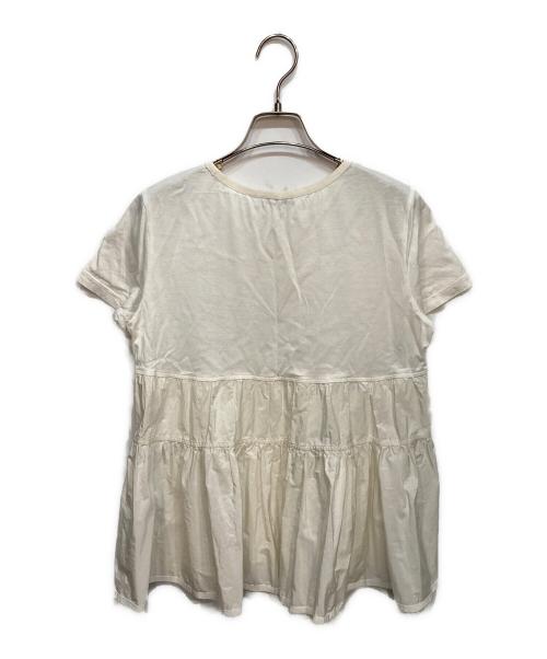 MONCLER（モンクレール）MONCLER (モンクレール) 切り替えTシャツ ホワイト サイズ:Ｓの古着・服飾アイテム